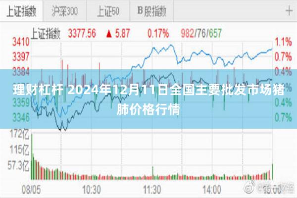 理财杠杆 2024年12月11日全国主要批发市场猪肺价格行情